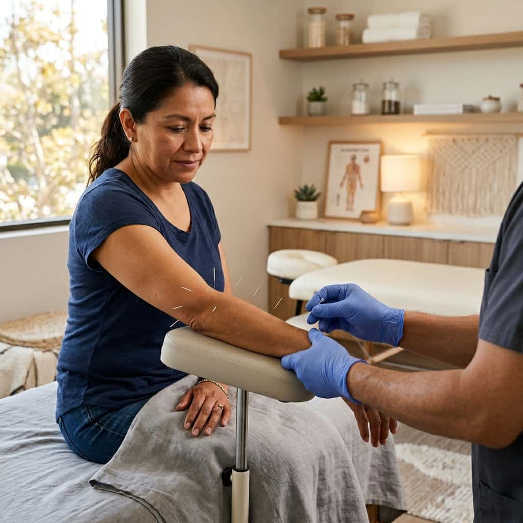 Tratamiento para codo de tenista con acupuntura